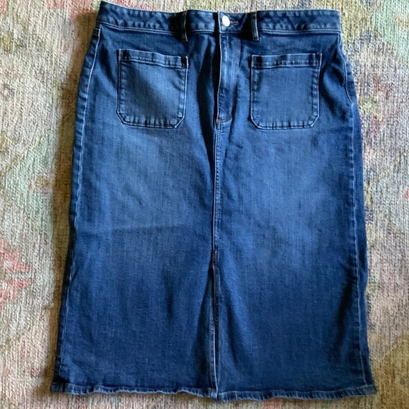Loft Denim Skirt - Picture 1 of 4